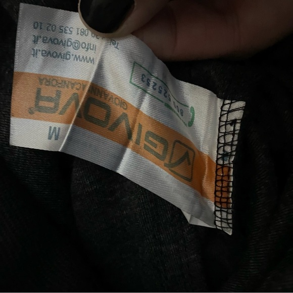 Givova Giovanni Acanfora Jacket M Black W/ Red & White Racing Stripes Full Zip - Picture 4 of 10